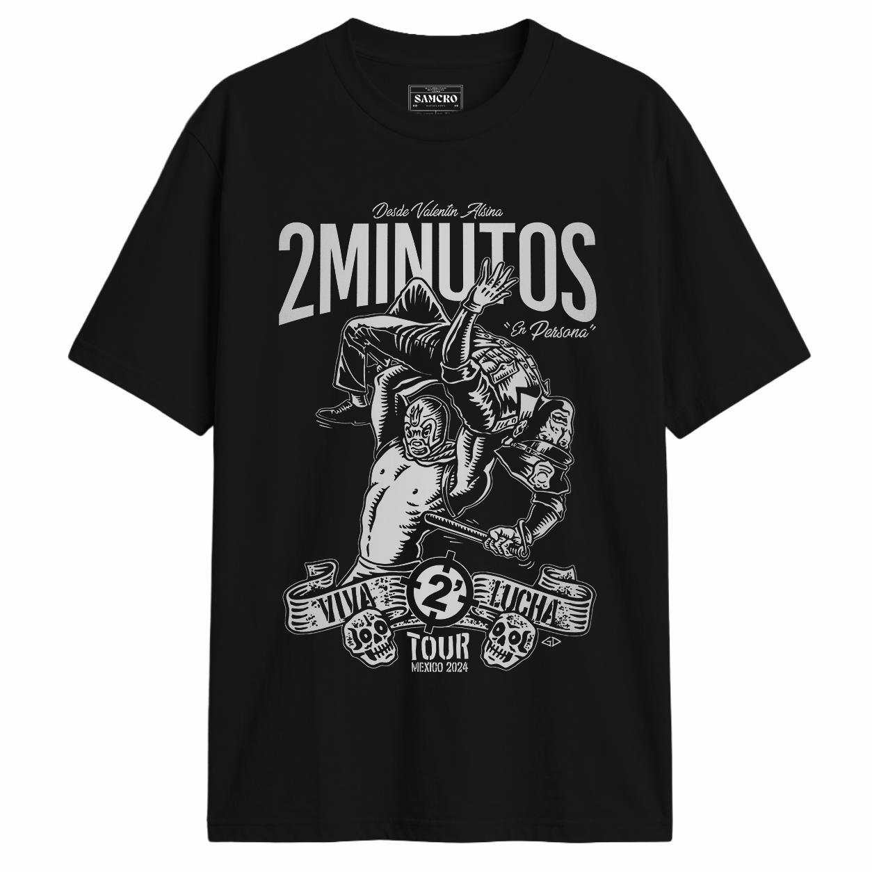 2 Minutos - Viva Lucha Tour en color Negro — vista frontal
