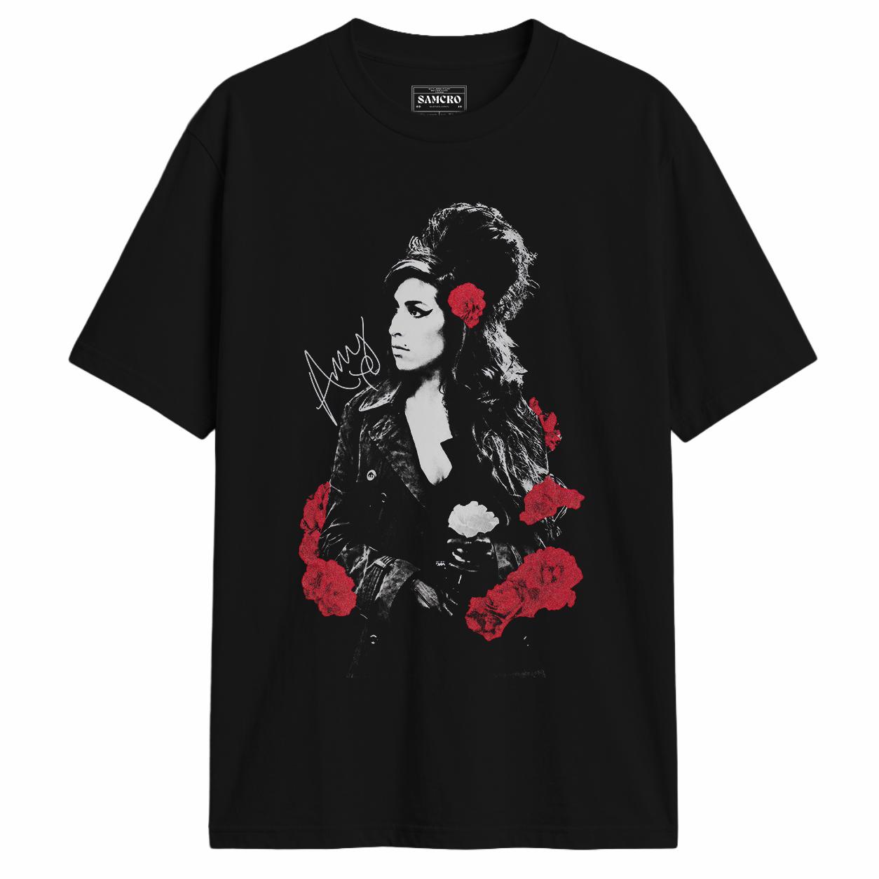 Amy Winehouse - Retrato Rosas Rojas