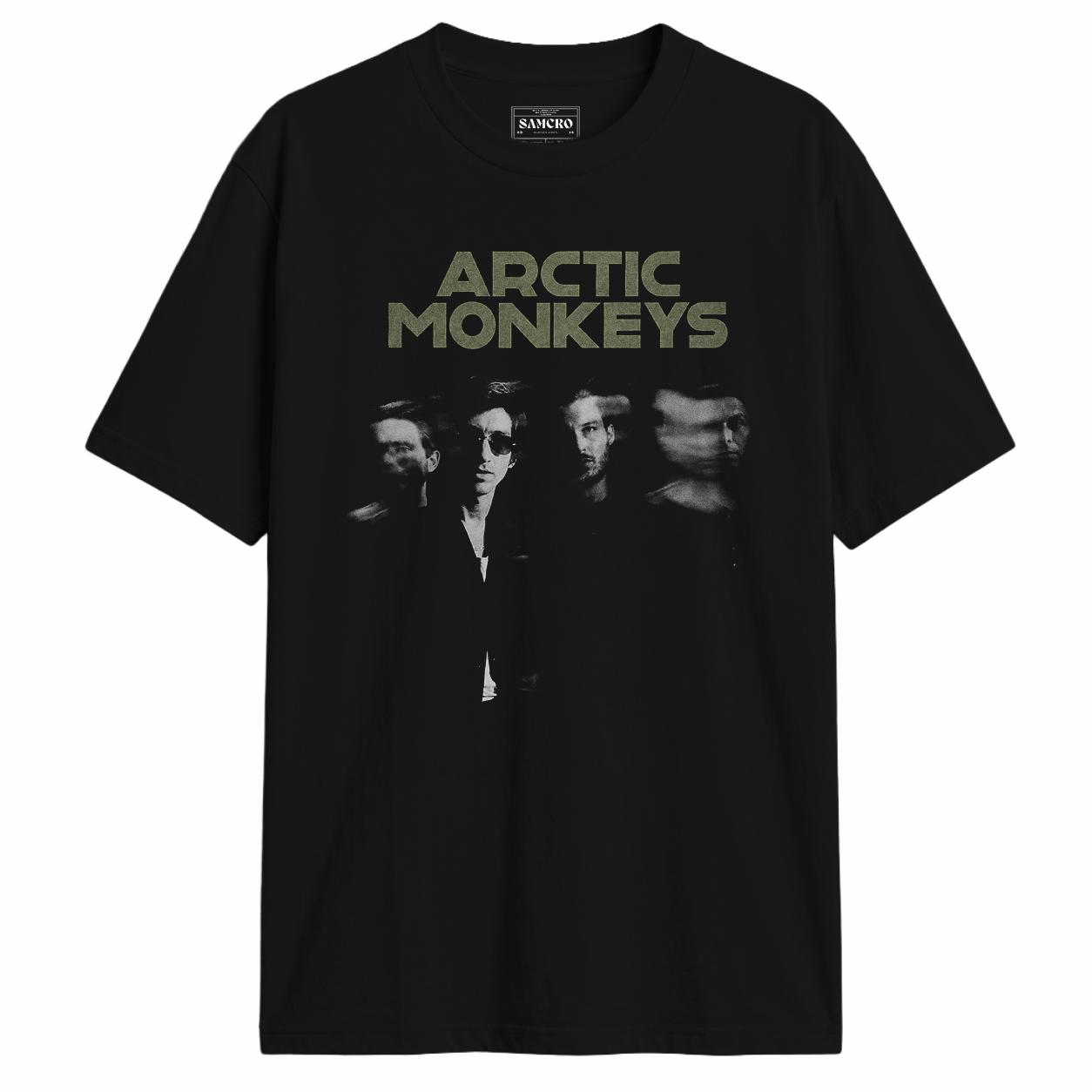 Arctic Monkeys - Distorted Photo en color Negro — vista frontal