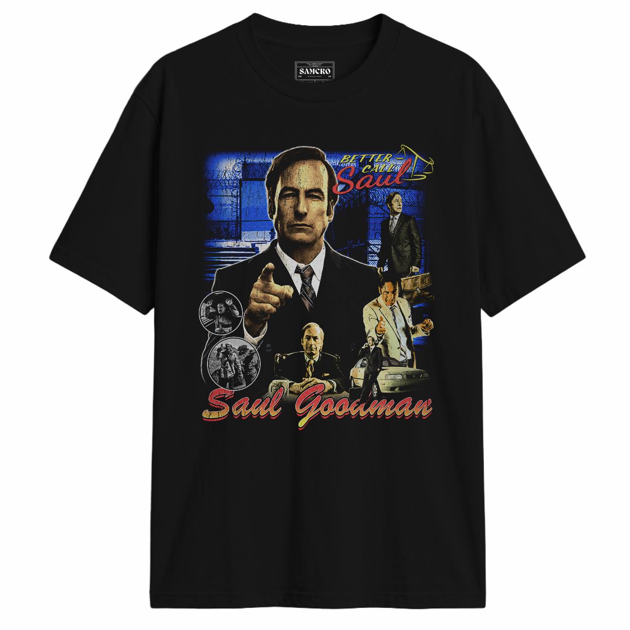 Better Call Saul - Goodman Bootleg Blue en color Negro — vista frontal