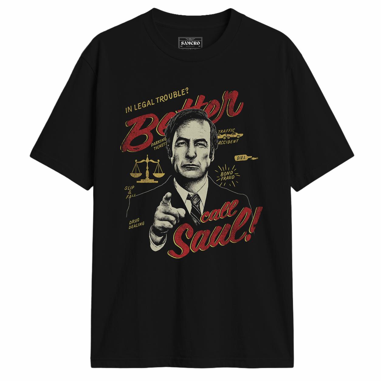 Better Call Saul - In Legal Trouble en color Negro — vista frontal
