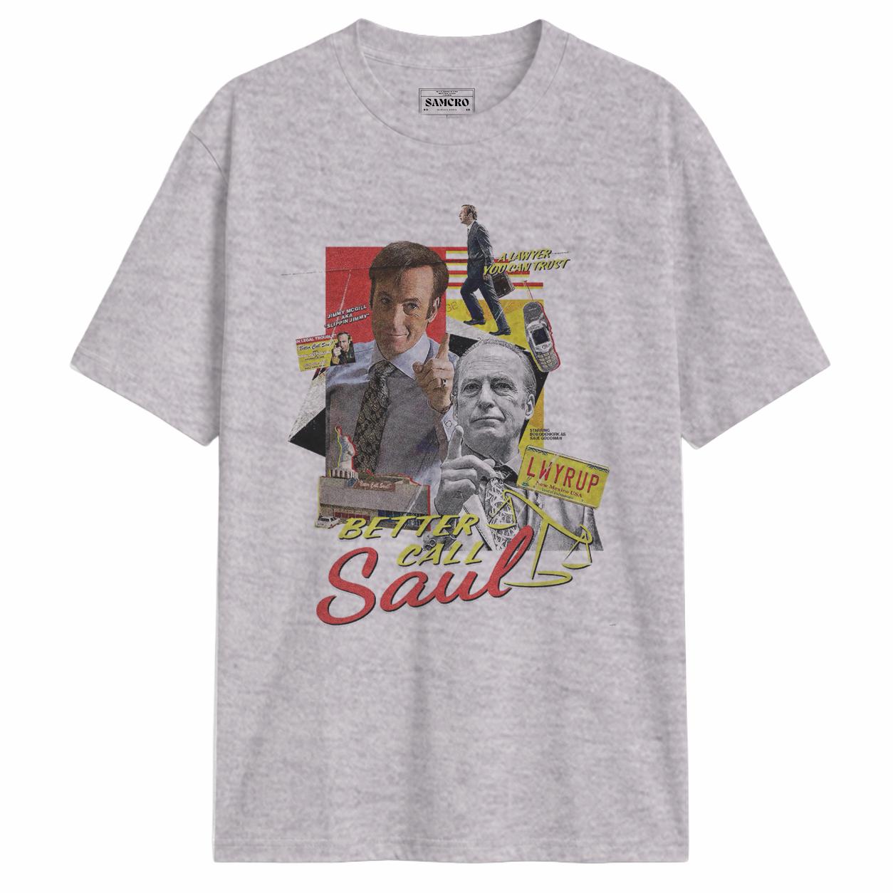 Better Call Saul - Lwyrup Collage en color Gris — vista frontal