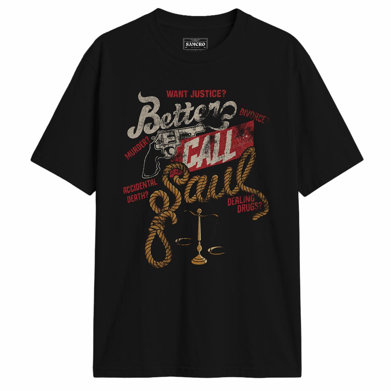 Better Call Saul - Want Justice en color Negro — vista frontal