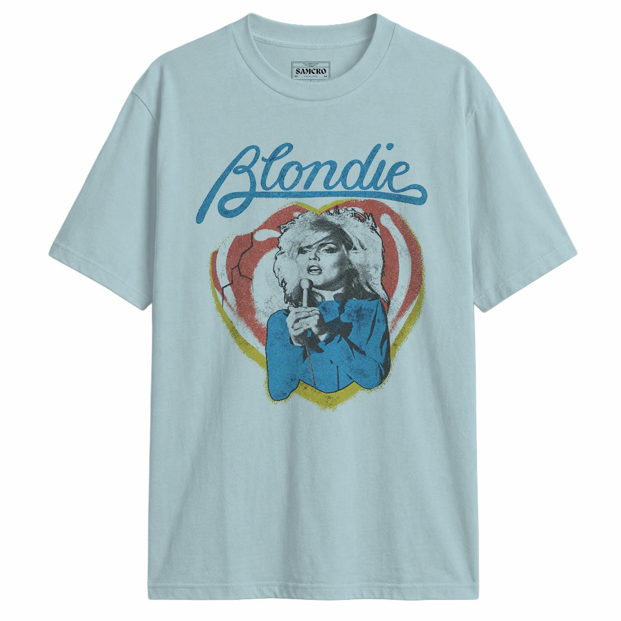 Blondie - Heart of Glass en color Celeste — vista frontal