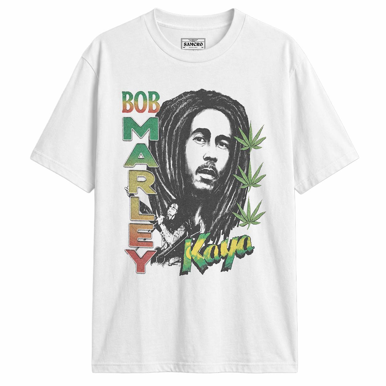 Bob Marley - Kaya Illustration — Blanco