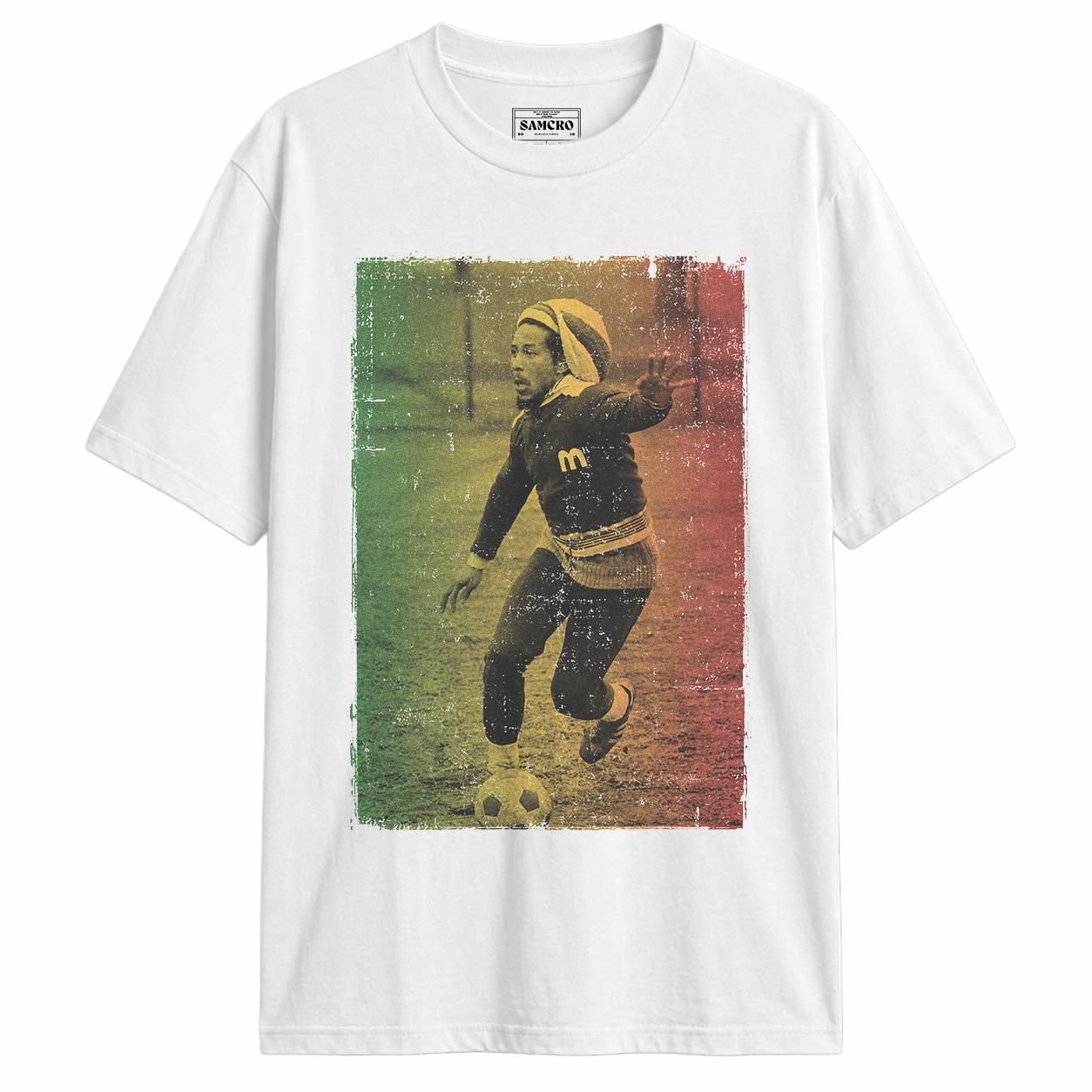 Bob Marley - Rasta Football — Blanco
