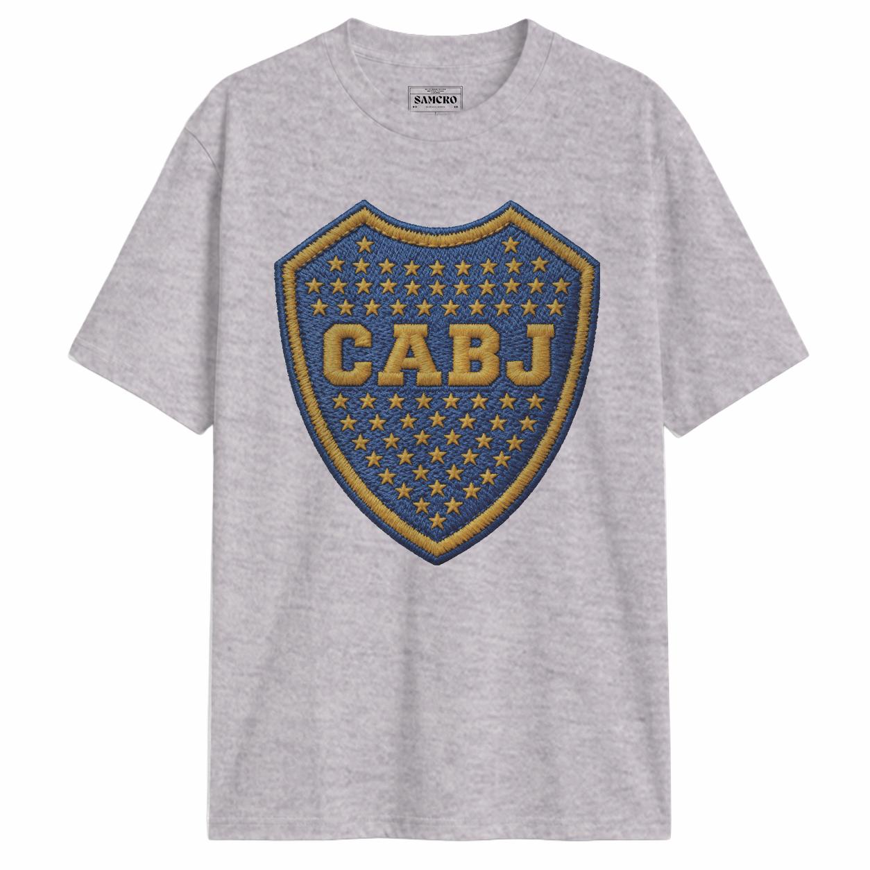 Boca Juniors - Escudo Cabj Efecto Bordado — Gris