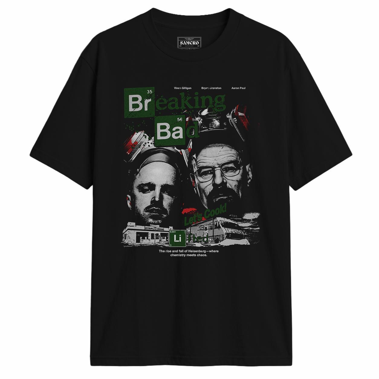 Breaking Bad - Let's Cook en color Negro — vista frontal