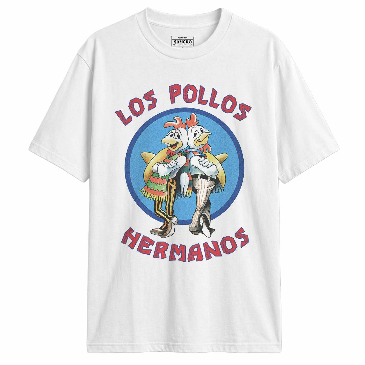 Breaking Bad - Los Pollos Hermanos Logo en color Blanco — vista frontal