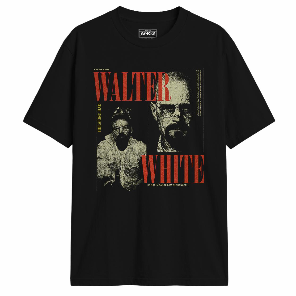 Breaking Bad - Walter White Say My Name en color Negro — vista frontal