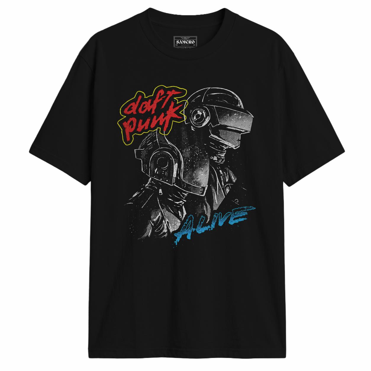 Daft Punk - Alive en color Negro — vista frontal
