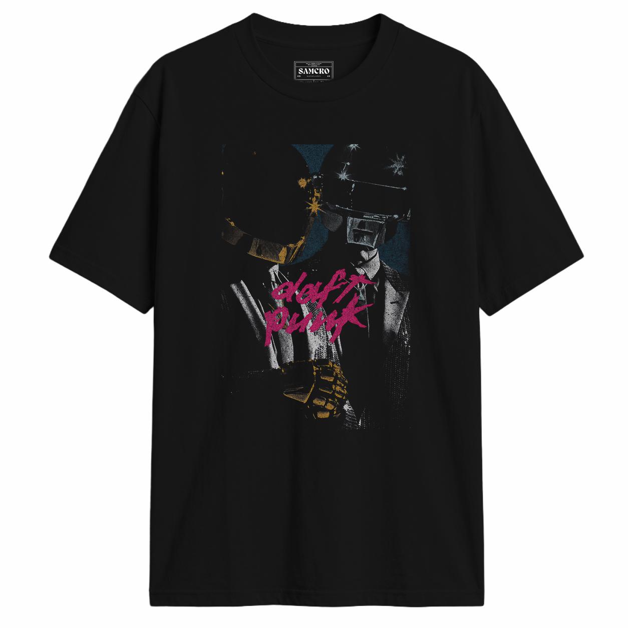 Daft Punk - Duo Pink Logo en color Negro — vista frontal