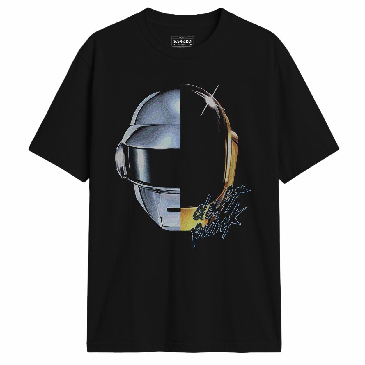 Daft Punk - Split Helmet en color Negro — vista frontal