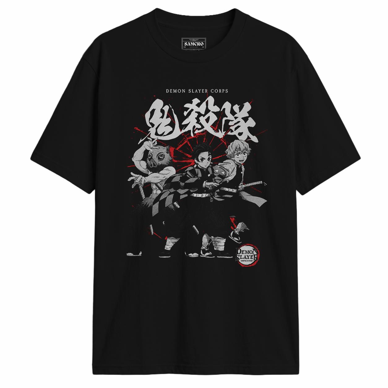 Demon Slayer - Kanji Tres Heroes con Salpicadura Roja