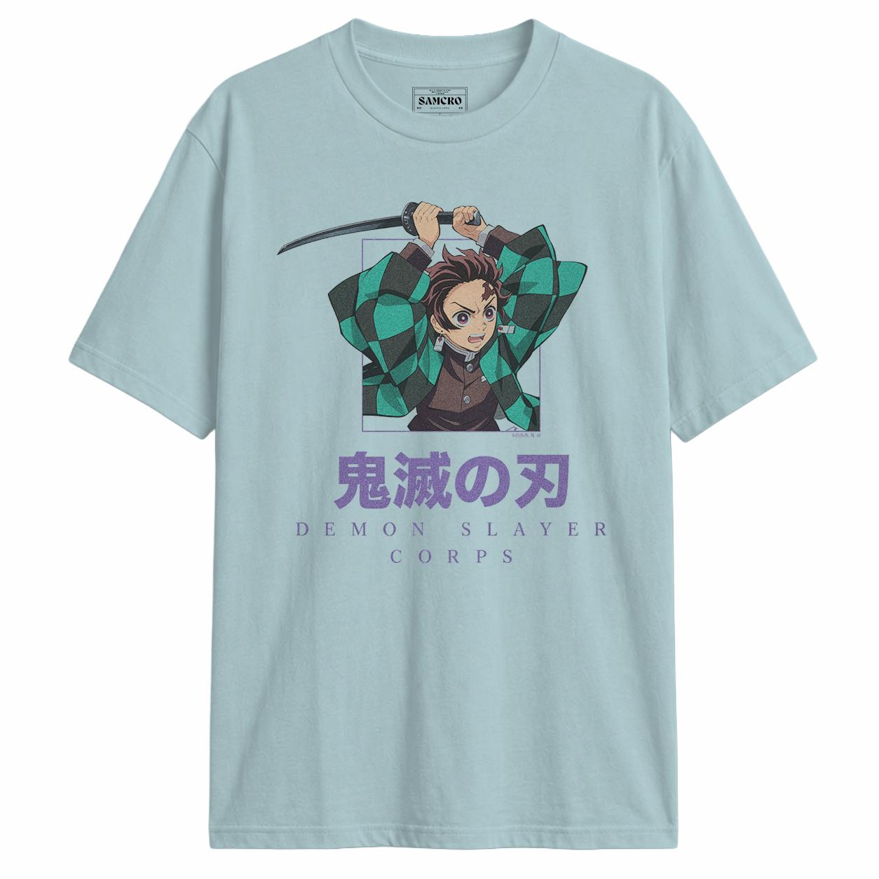 Demon Slayer - Tanjiro Cuadros Verdes Espada en Alto Corps