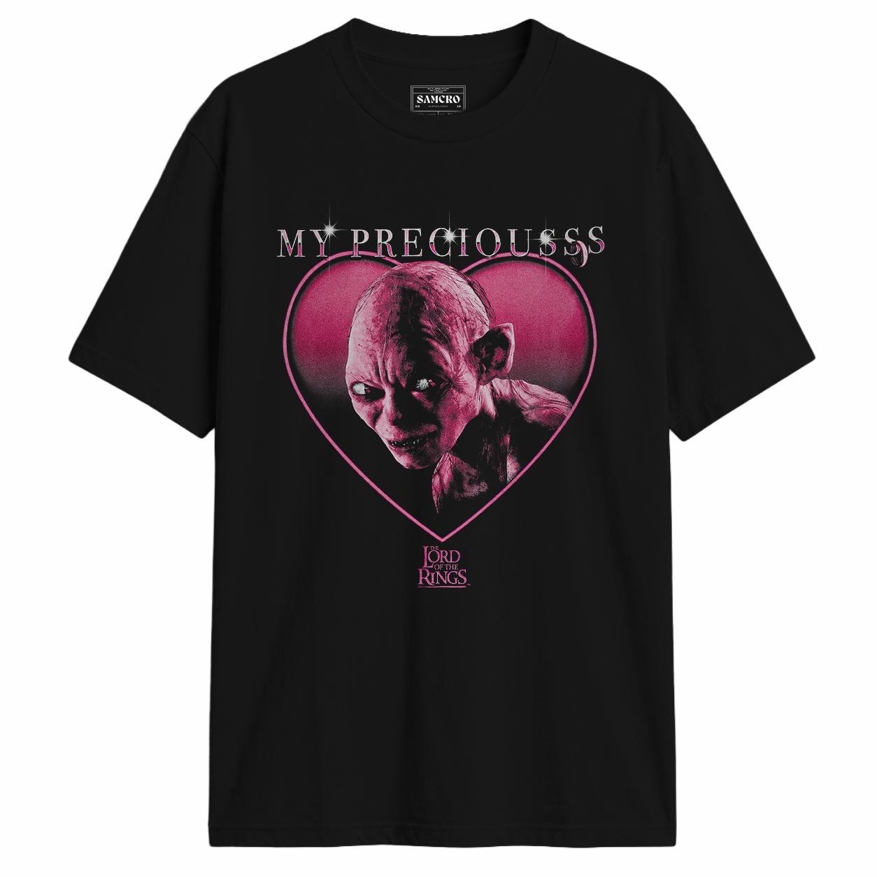 El Señor de los Anillos - Gollum My Preciousss Heart en color Negro — vista frontal