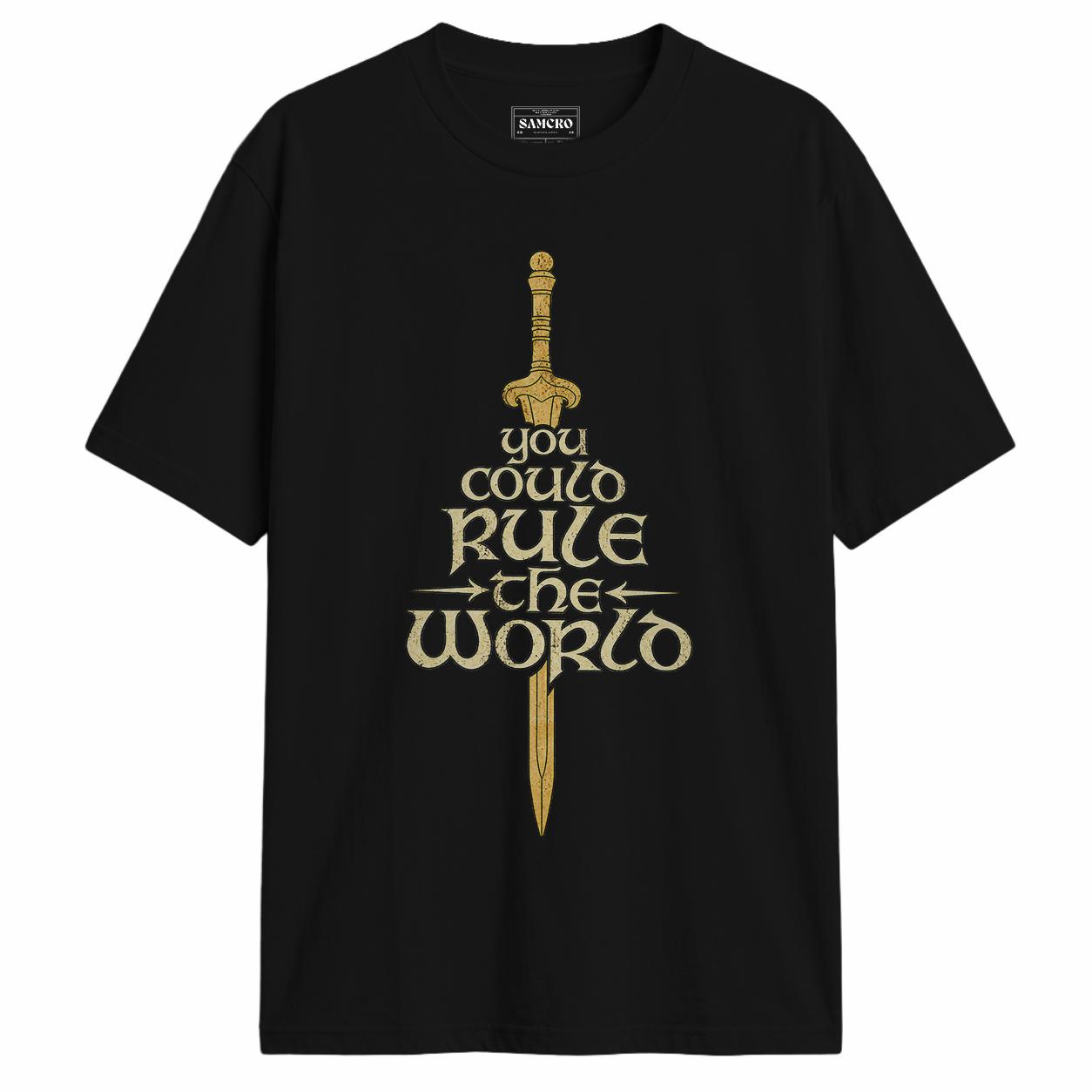 El Señor de los Anillos - You Could Rule the World en color Negro — vista frontal