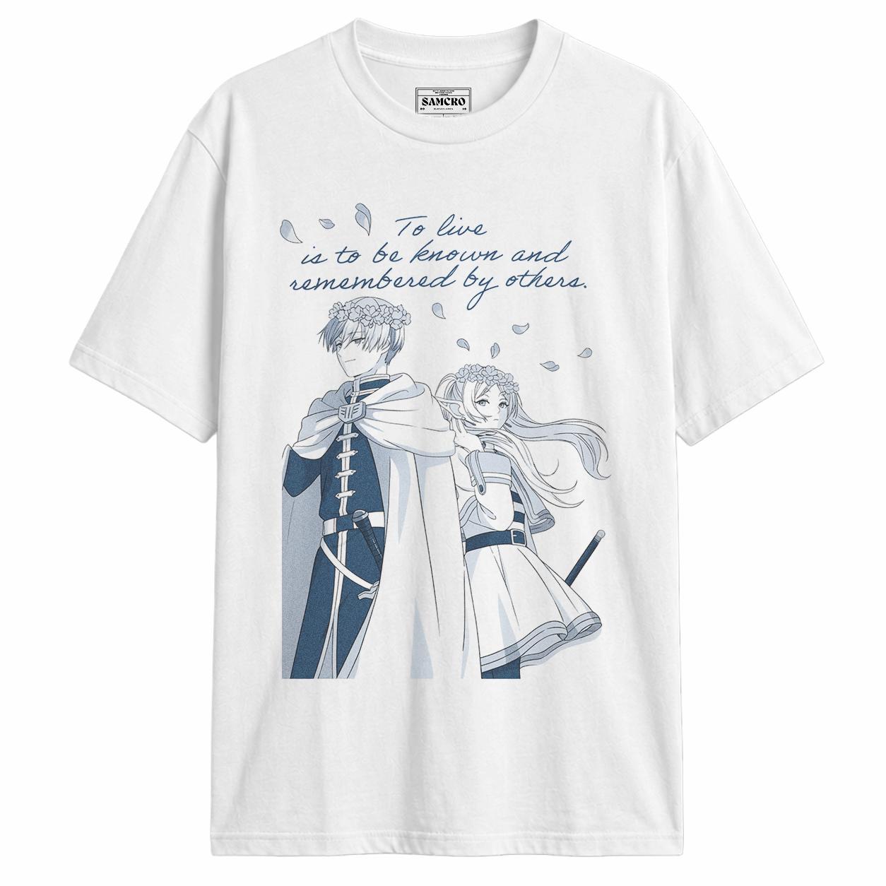Frieren - Beyond 5 Frieren Journey End Himmel Quote — Blanco