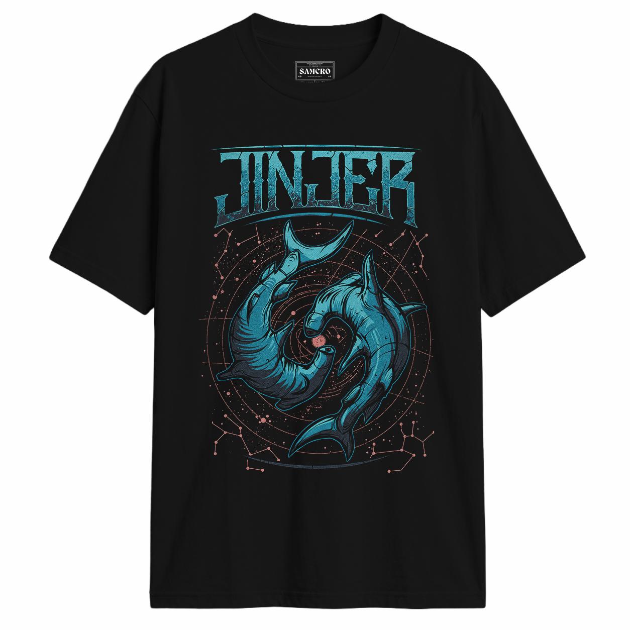 Jinjer - Hammerhead Yin Yang en color Negro — vista frontal
