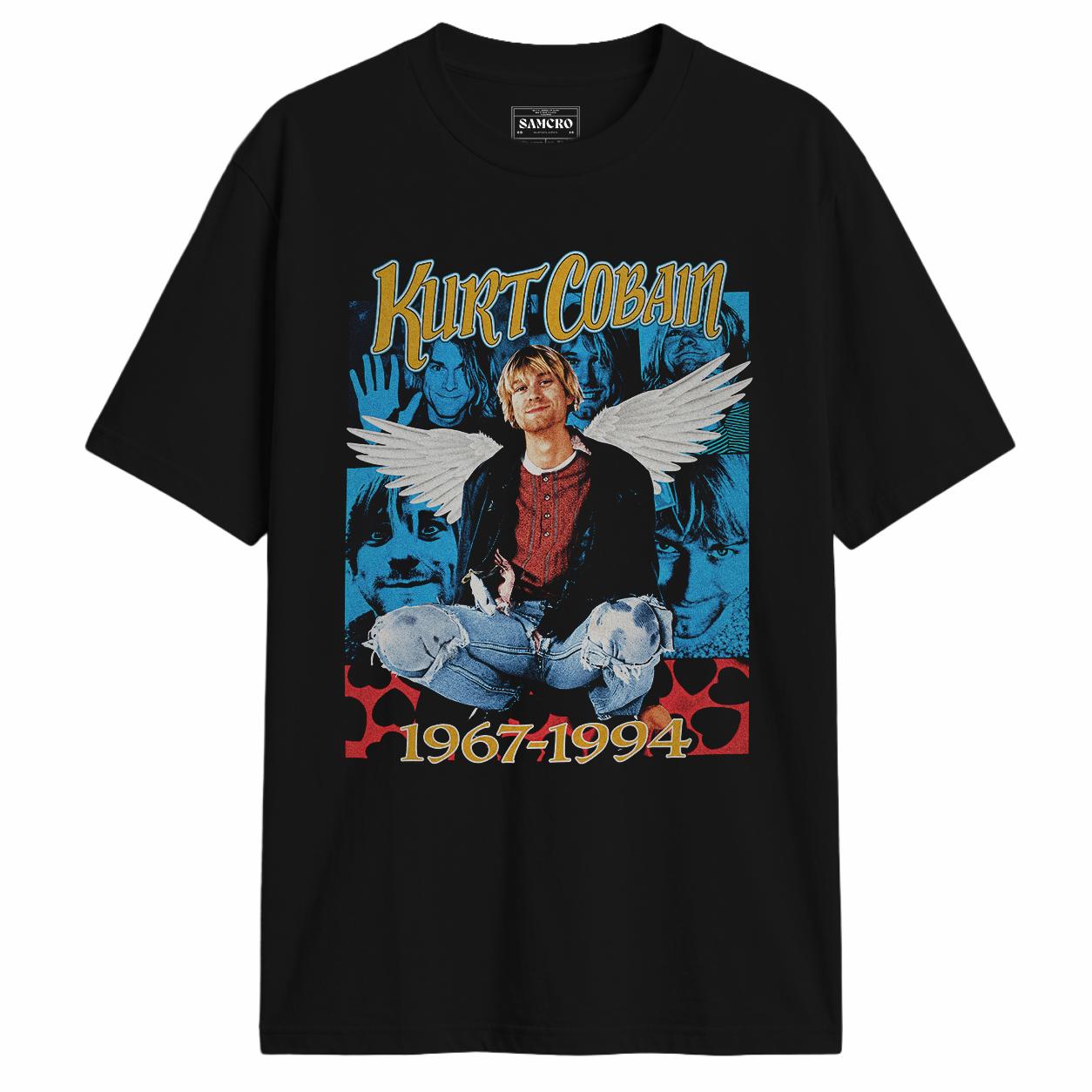 Nirvana - 1994 en color Negro — vista frontal