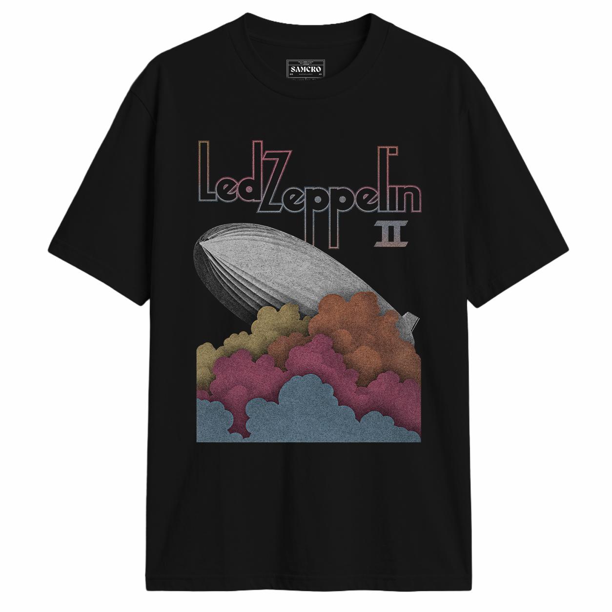 Led Zeppelin - Roman Sky en color Negro — vista frontal