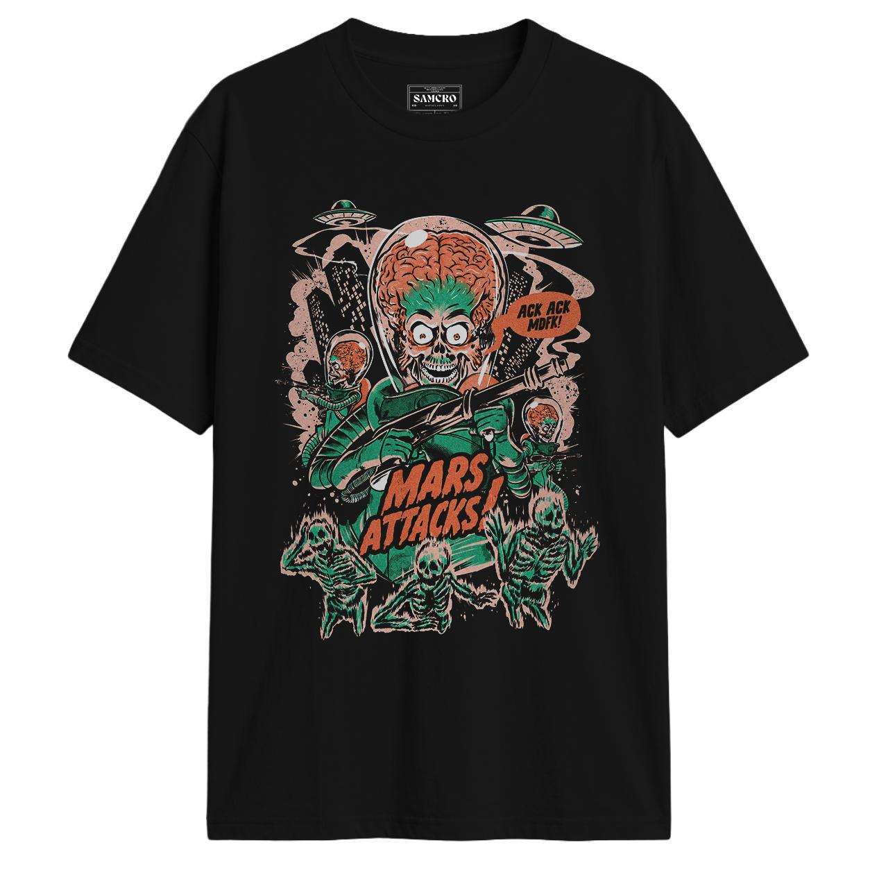 Mars Attacks - Ack Ack Mdfk en color Negro — vista frontal