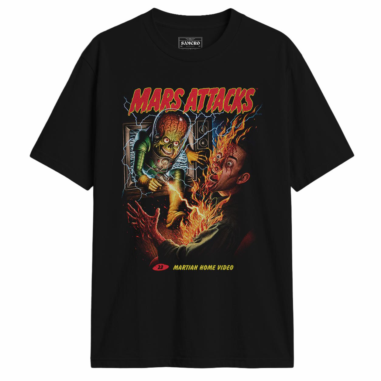 Mars Attacks - Martian Home Video en color Negro — vista frontal