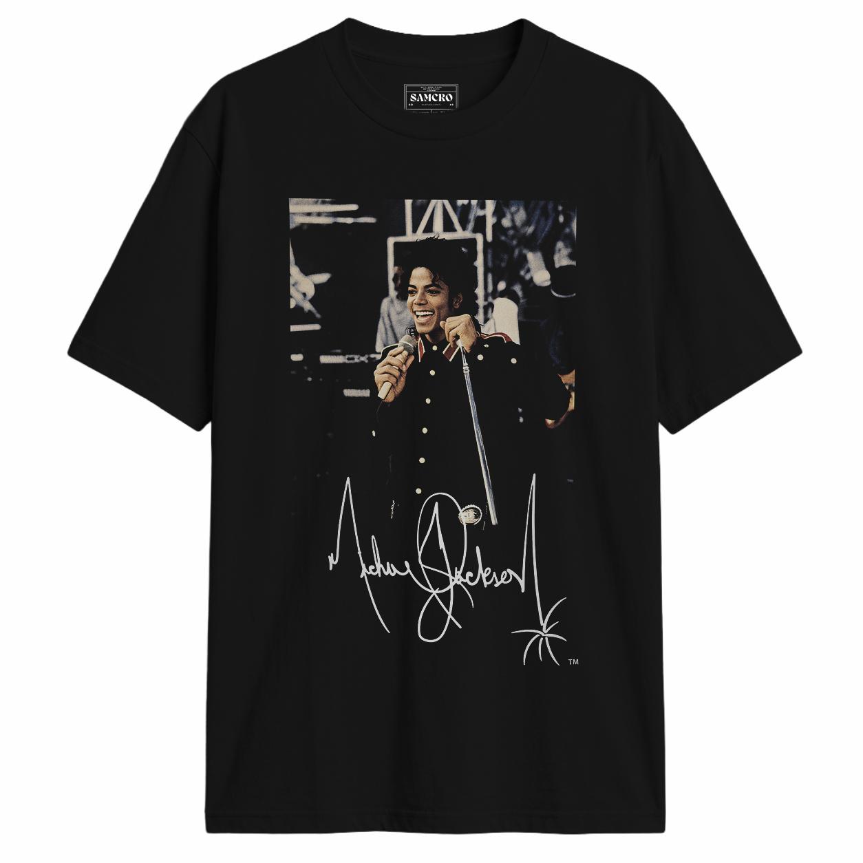 Michael Jackson - Signature Live Photo en color Negro — vista frontal
