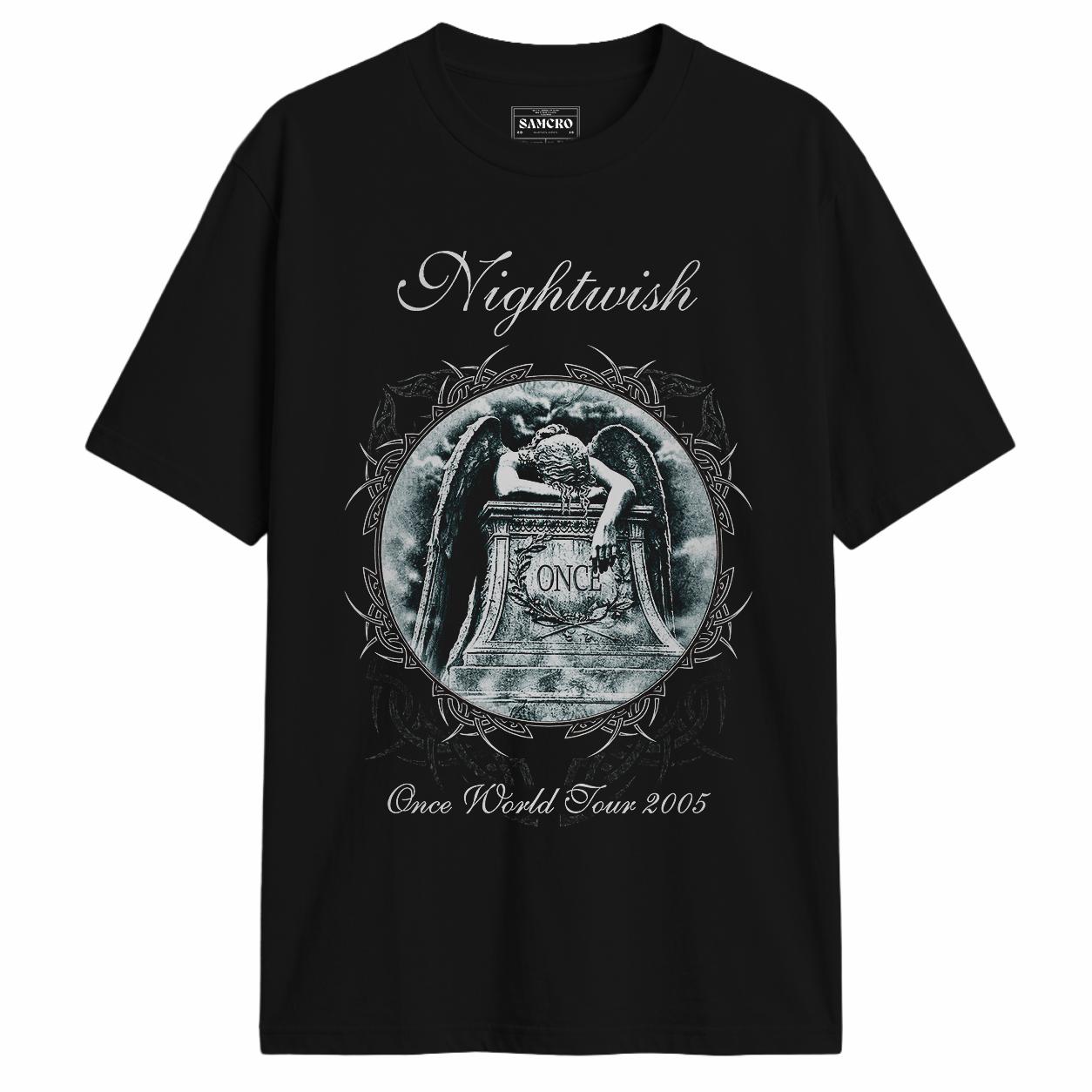 Nightwish - Once World Tour 2005 en color Negro — vista frontal