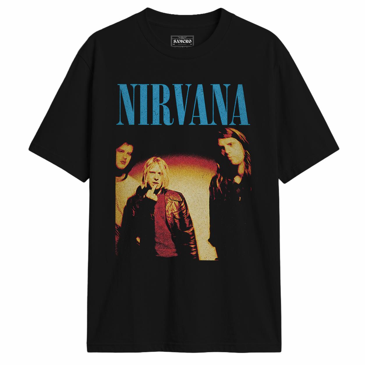 Nirvana - Nevermind Tracklist en color Negro — vista frontal