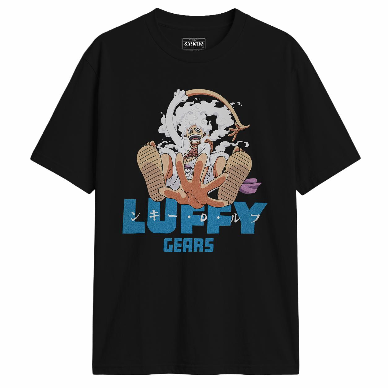 One Piece - Luffy Gear 5 Blue Font