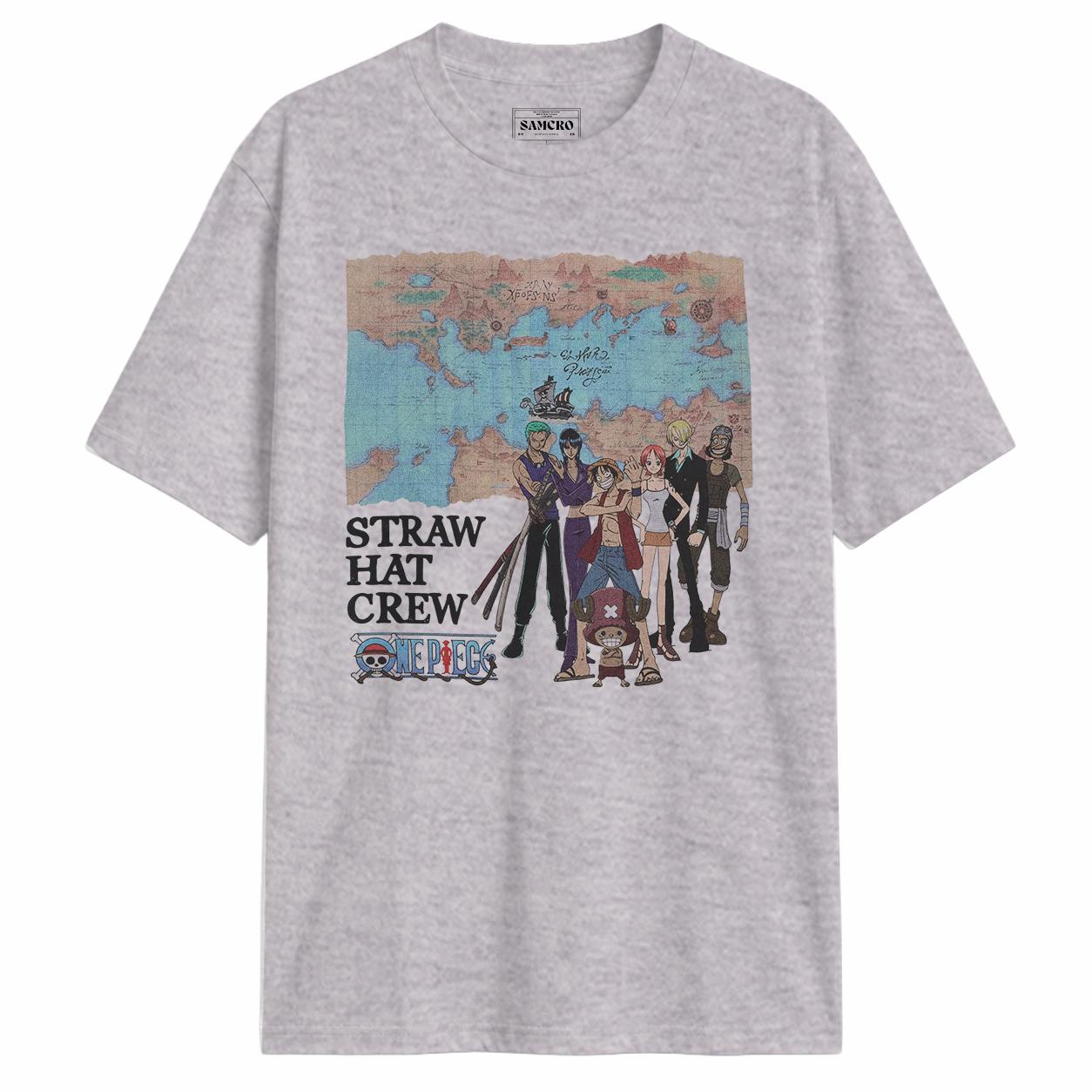 One Piece - Straw Hat Crew Grand Line Map — Gris