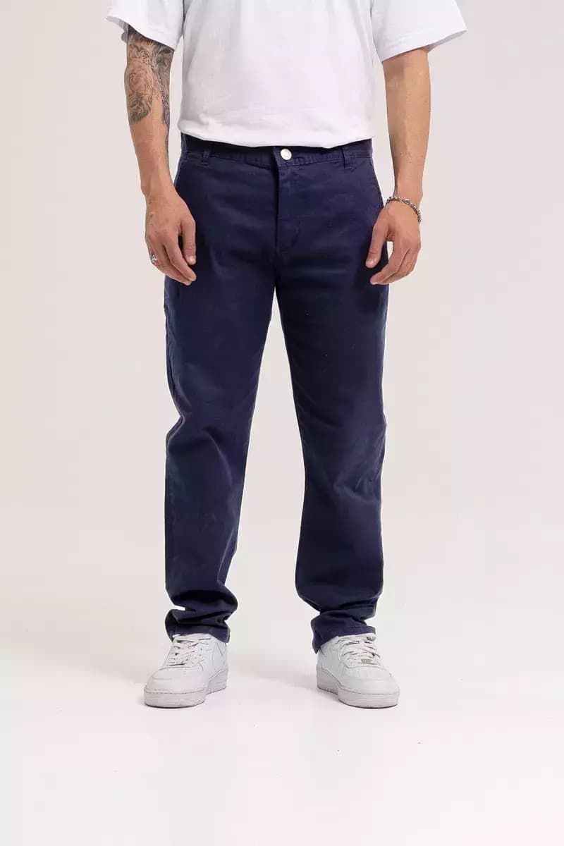 PANTALON CHINO DE GABARDINA azul (207)