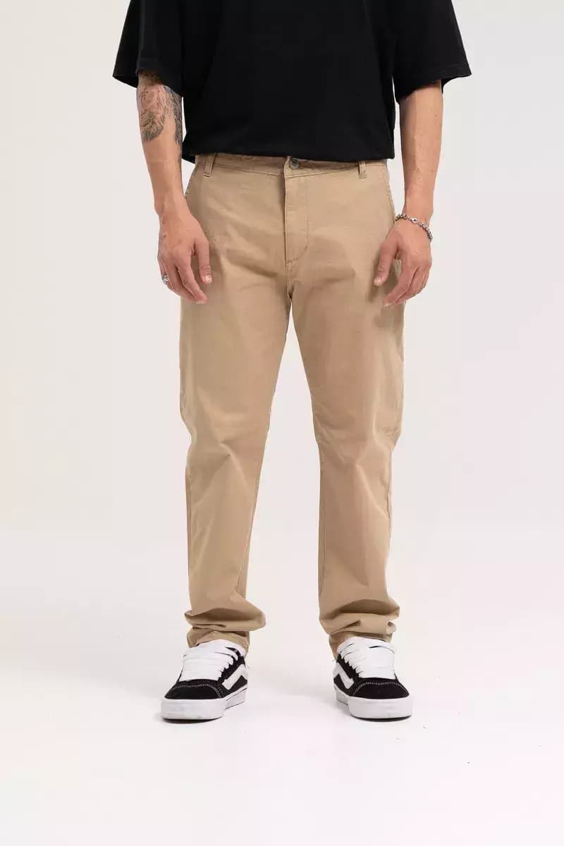 PANTALON CHINO DE GABARDINA camel (205)