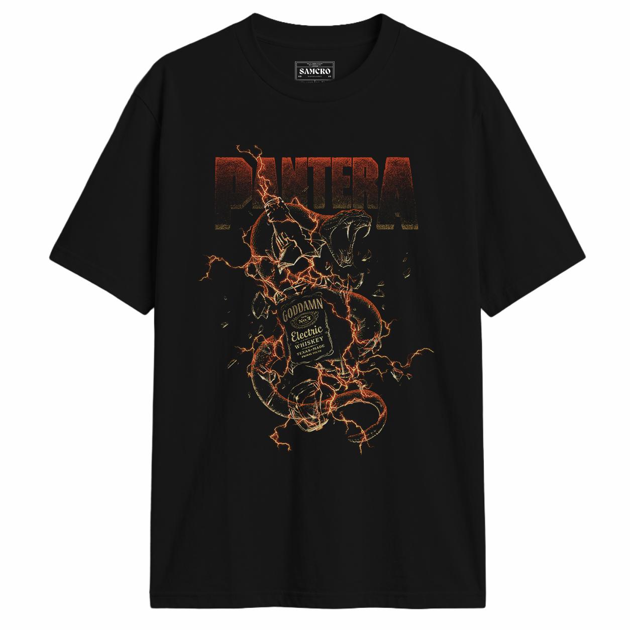 Pantera - Goddamn Electric Whiskey en color Negro — vista frontal