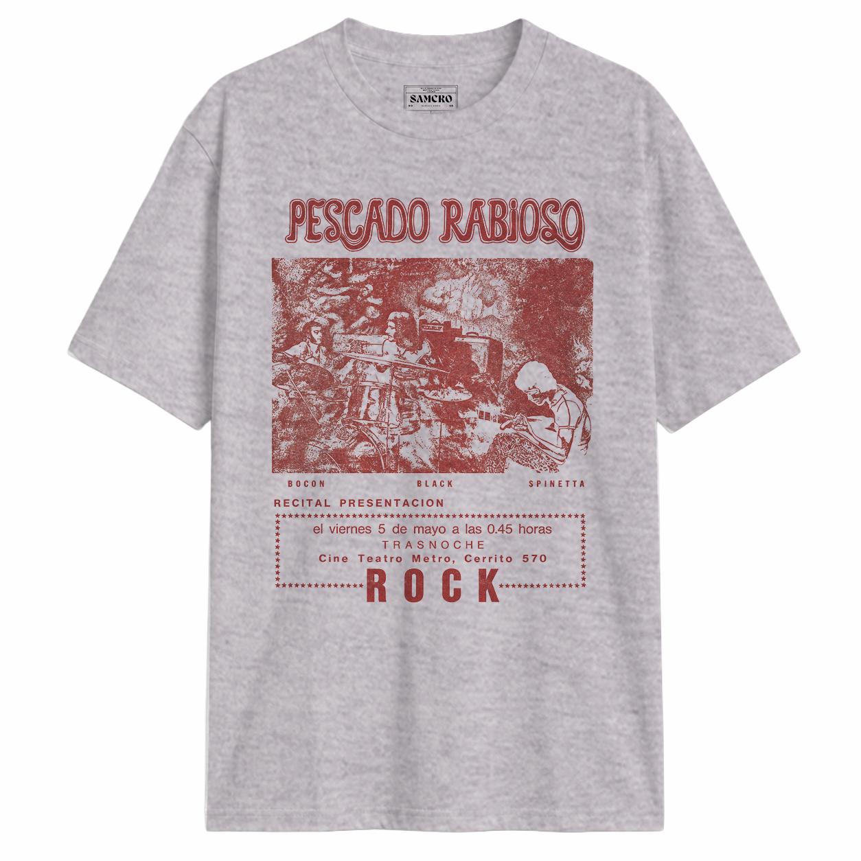 Pescado Rabioso - Afiche Teatro Metro Rojo — Gris