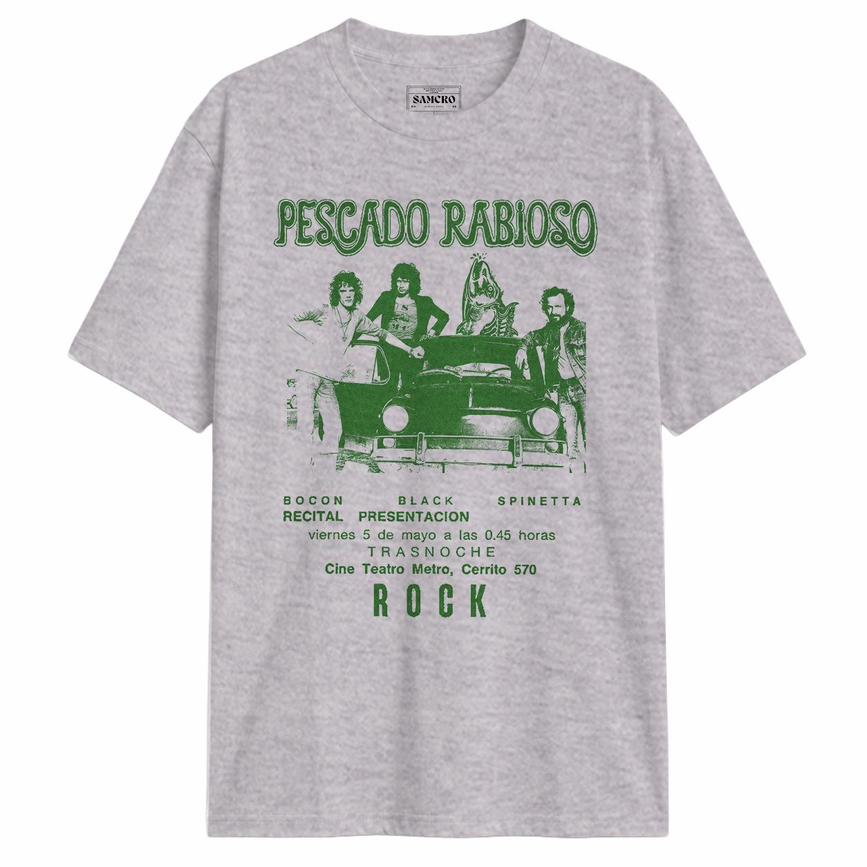 Pescado Rabioso - Afiche Teatro Metro Verde — Gris