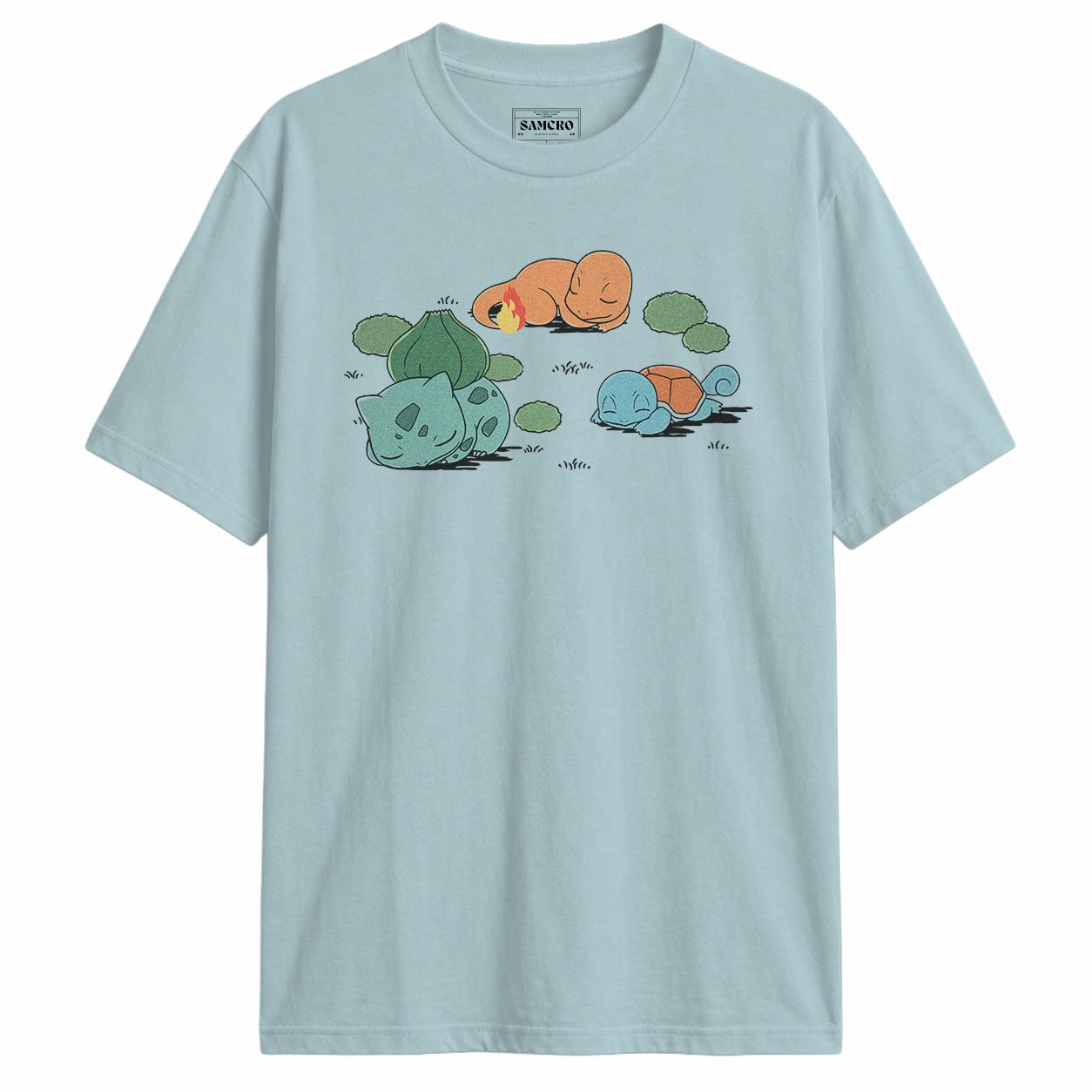 Pokemon - Bulbasaur Charmander Squirtle Napping — Celeste
