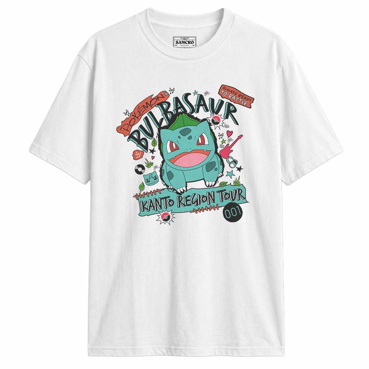 Pokemon - Bulbasaur Kanto Tour — Blanco