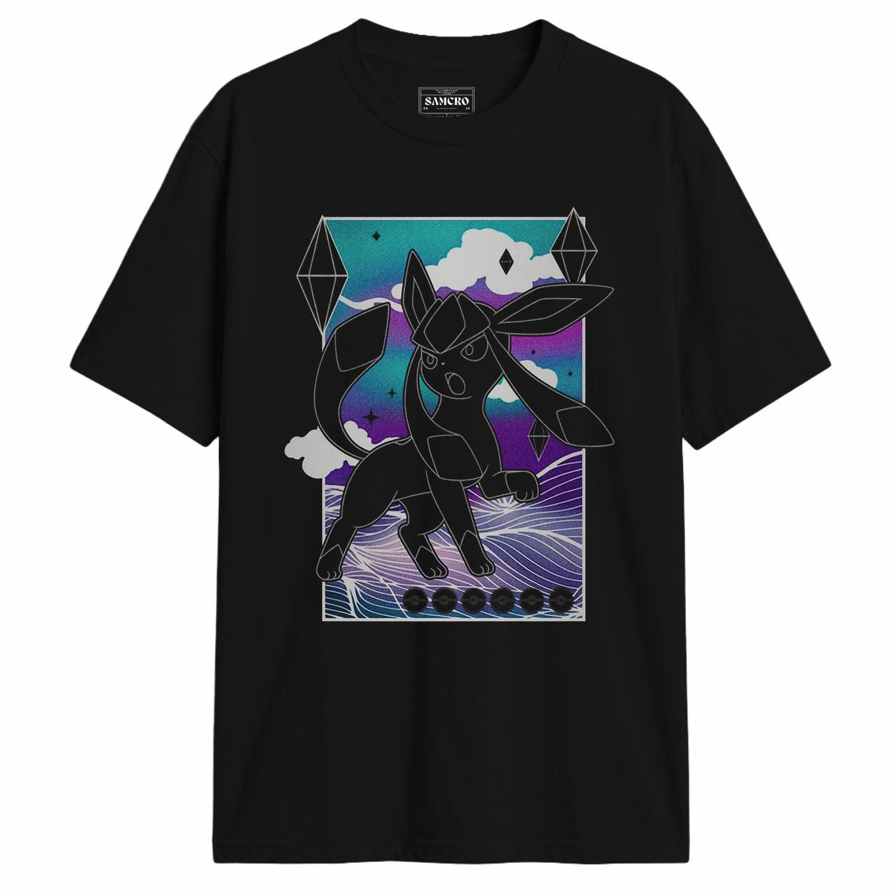 Pokemon - Umbreon Estilo Aurora Poster Geometrico