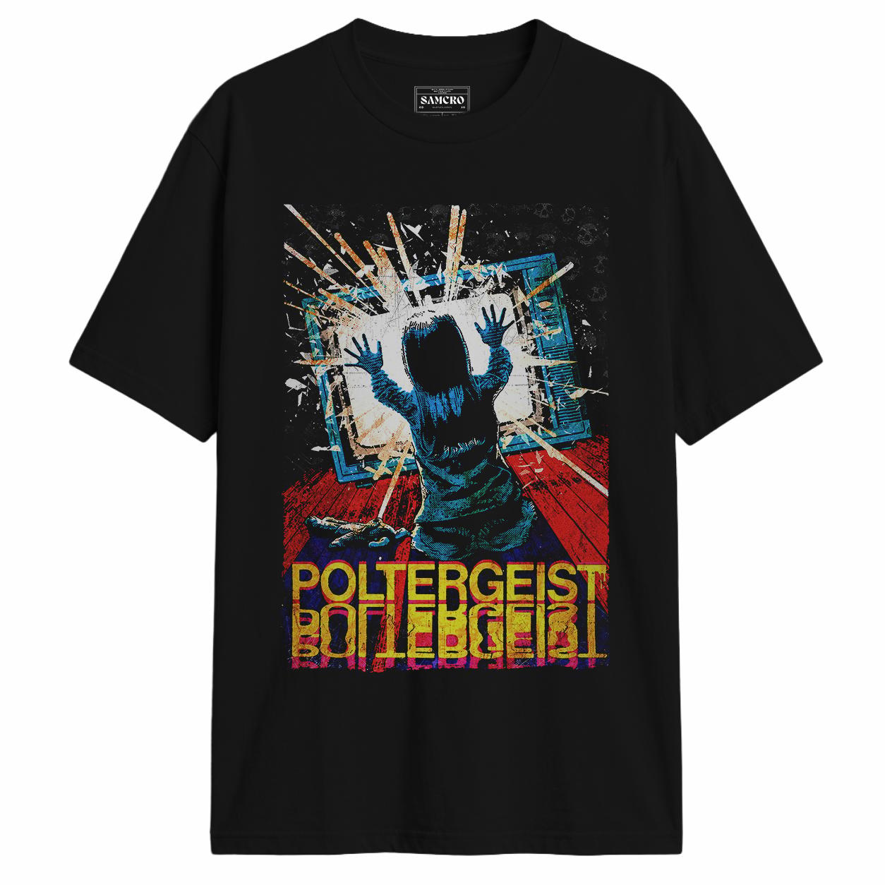 Poltergeist - Carol Anne Estatica TV en color Negro — vista frontal