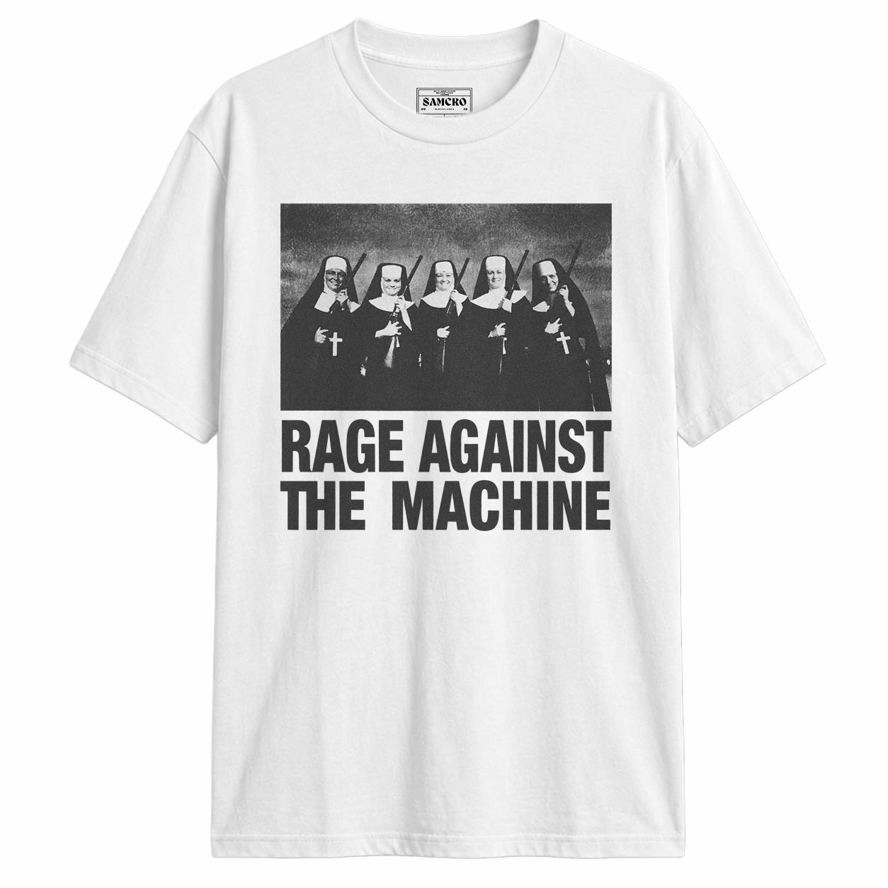 Rage Against the Machine - Nuns and Guns en color Blanco — vista frontal