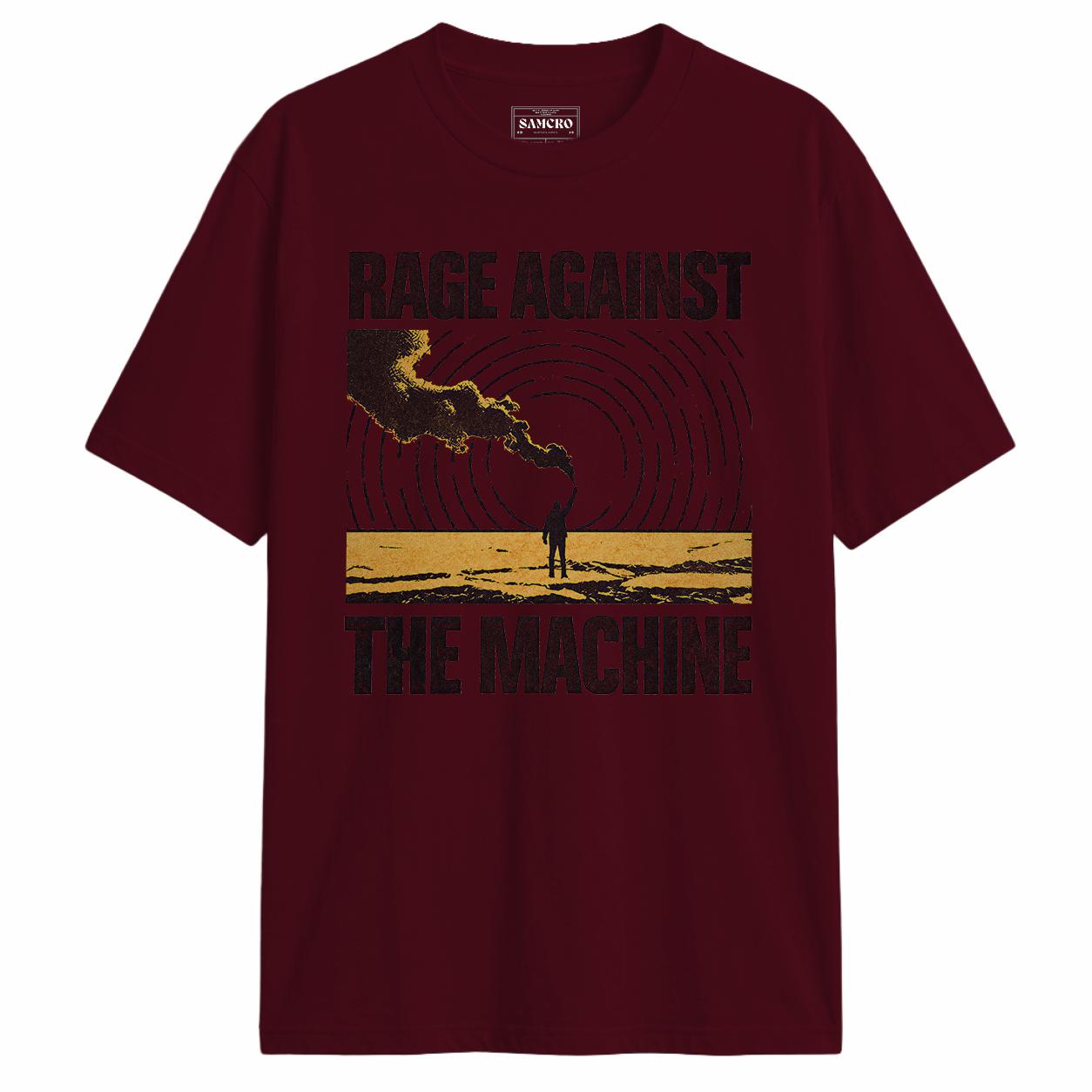 Rage Against the Machine - Smoke Signal en color Bordó — vista frontal