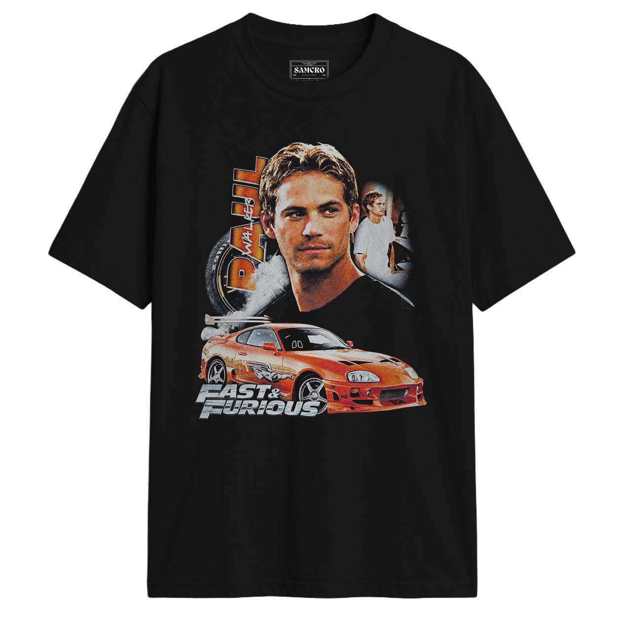 Rápido y Furioso - Paul Walker Bootleg Orange Supra en color Negro — vista frontal