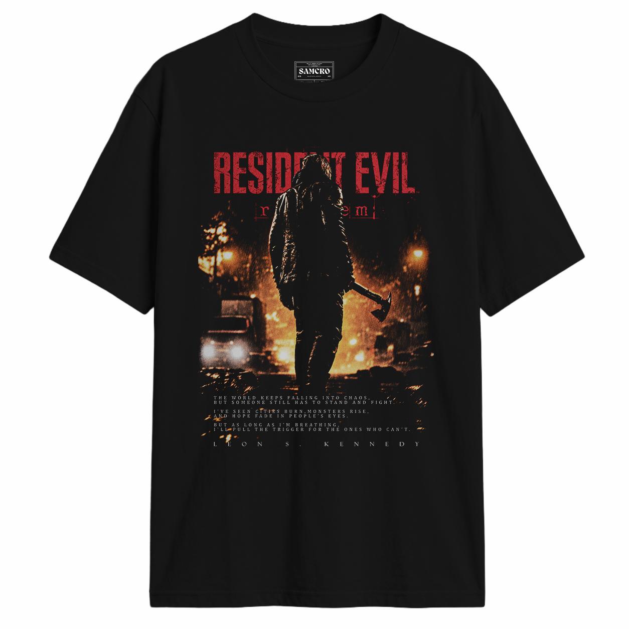 Resident Evil - Leon Kennedy Requiem Hacha Calle en Llamas