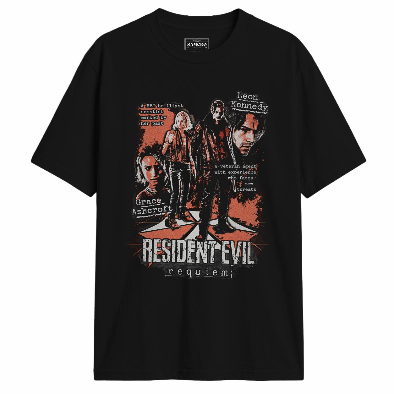 Resident Evil - Requiem Leon y Grace en color Negro — vista frontal