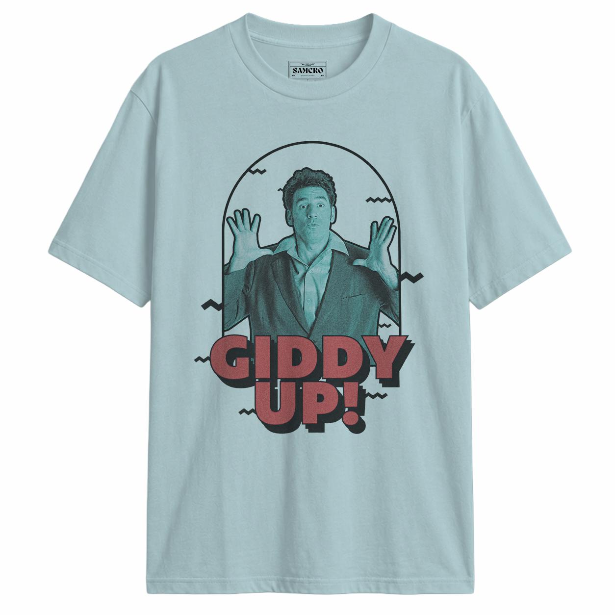 Seinfeld - Kramer Giddy Up en color Celeste — vista frontal