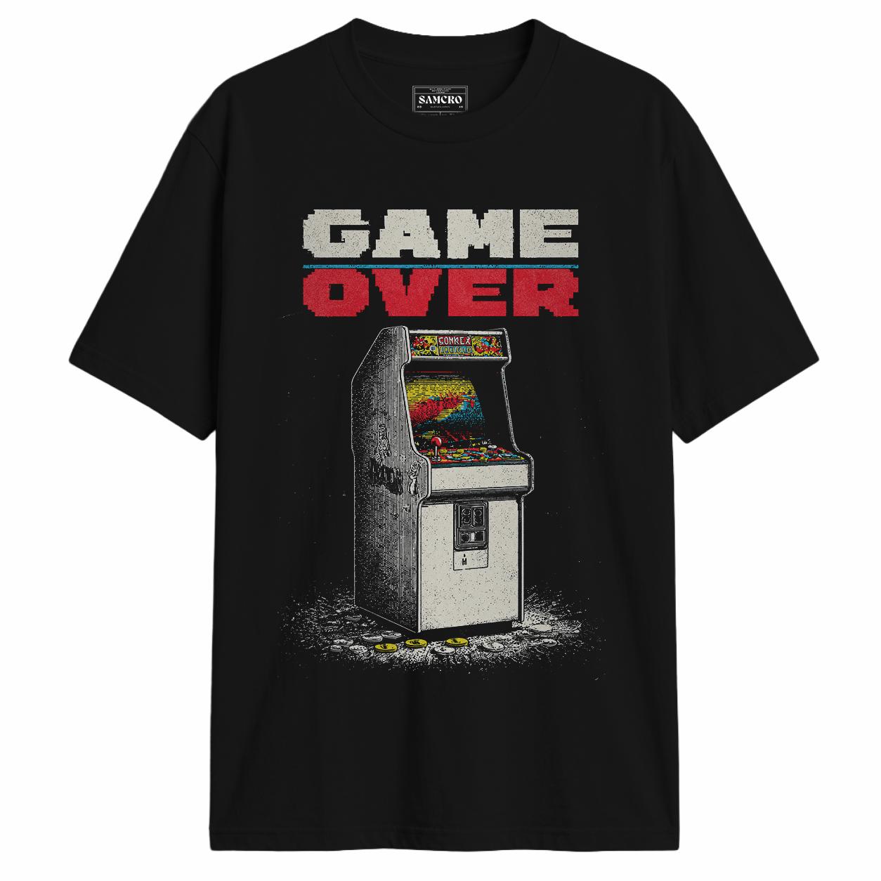 Videojuegos - Game Over Arcade en color Negro — vista frontal