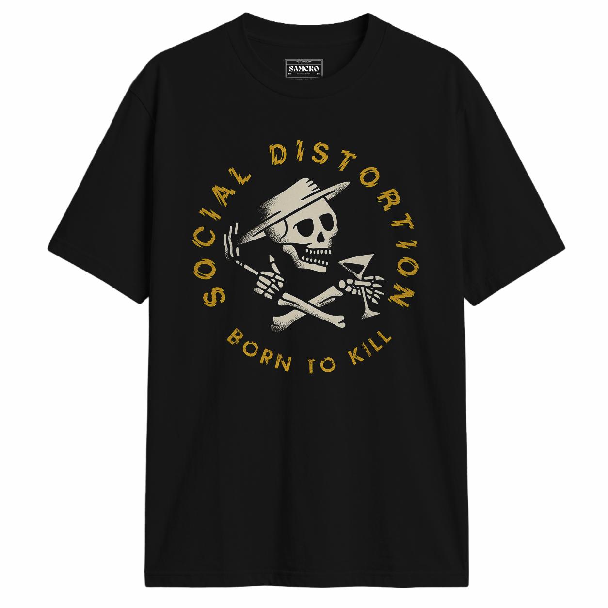 Social Distortion - Born to Kill Crossed Skelly Emblem