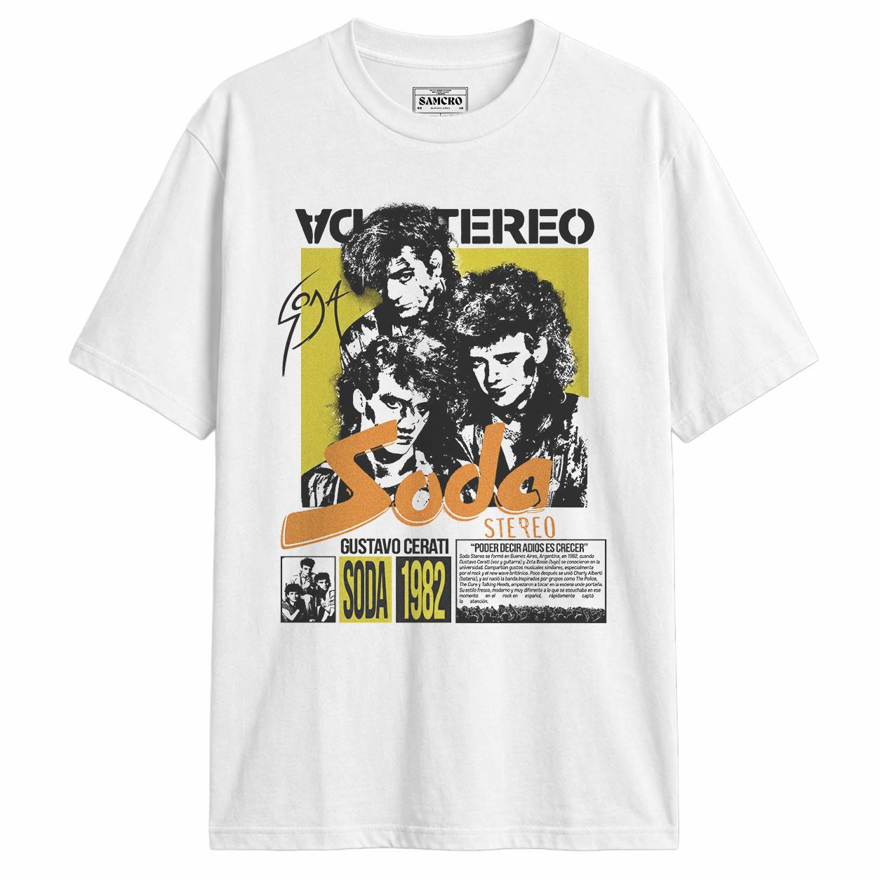 Soda Stereo - Poder Decir Adios es Crecer en color Blanco — vista frontal